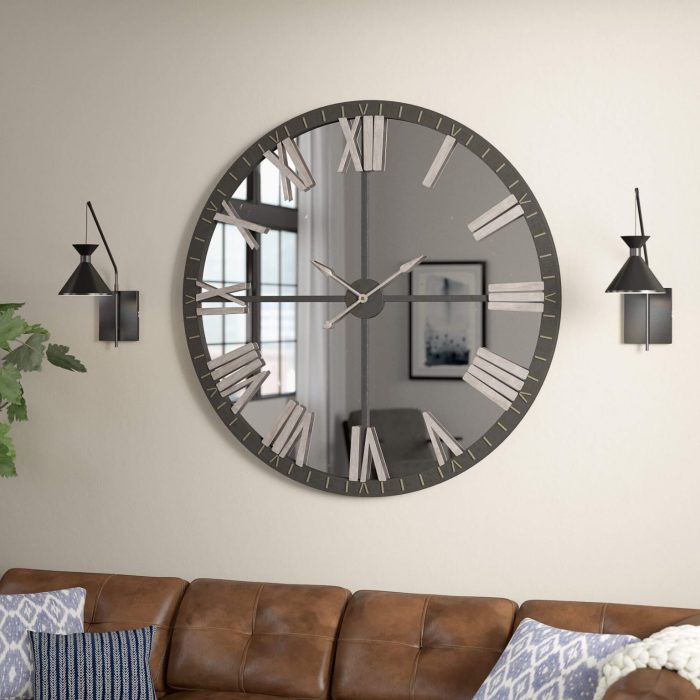 Clocks wall room living clock modern design luxury nordic quartz decoration creative silent decor hanging