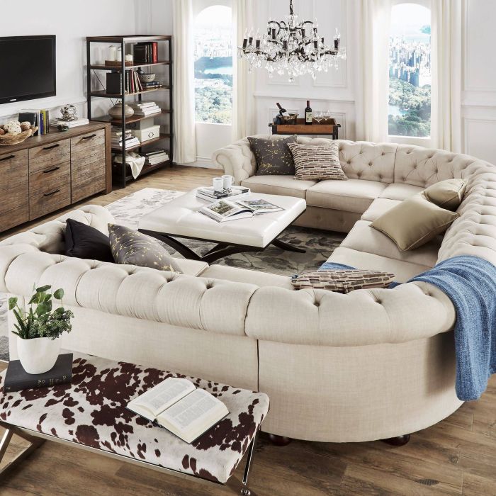 Wohnzimmer mit big sofa