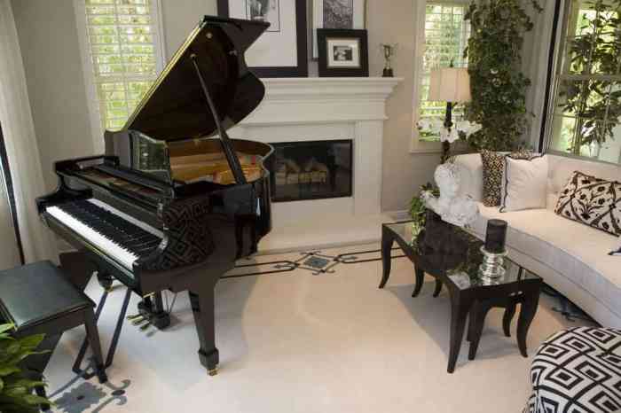 Piano room living elegant grand white rooms baby ideas decorating black beautiful small cozy designs design fireplace pianos formal decor